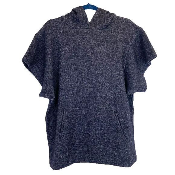 Isabel Marant Etoile Sweater Women’s 36 Virgin Wool Hooded Short Sleeve Pullover - Picture 1 of 6
